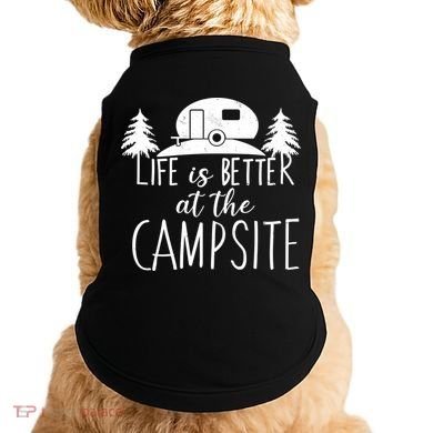 Retro Life is Better At The Campsite  Doggie Tank