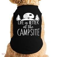 Retro Life is Better At The Campsite  Doggie Tank thumb 0