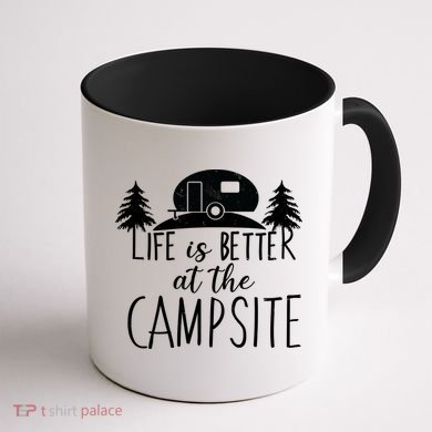 Retro Life is Better At The Campsite  Coffee Mug back