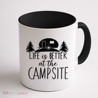 Retro Life is Better At The Campsite  Coffee Mug thumb 1