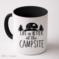 Retro Life is Better At The Campsite  Coffee Mug thumb 0