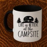 Retro Life is Better At The Campsite  Coffee Mug thumb 2
