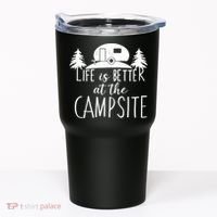Retro Life is Better At The Campsite  Tumbler thumb 0
