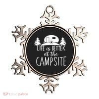 Retro Life is Better At The Campsite  Ornament thumb 0