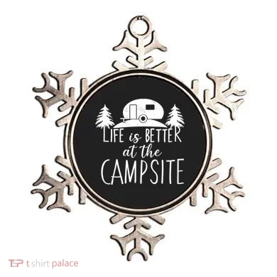 Retro Life is Better At The Campsite  Ornament