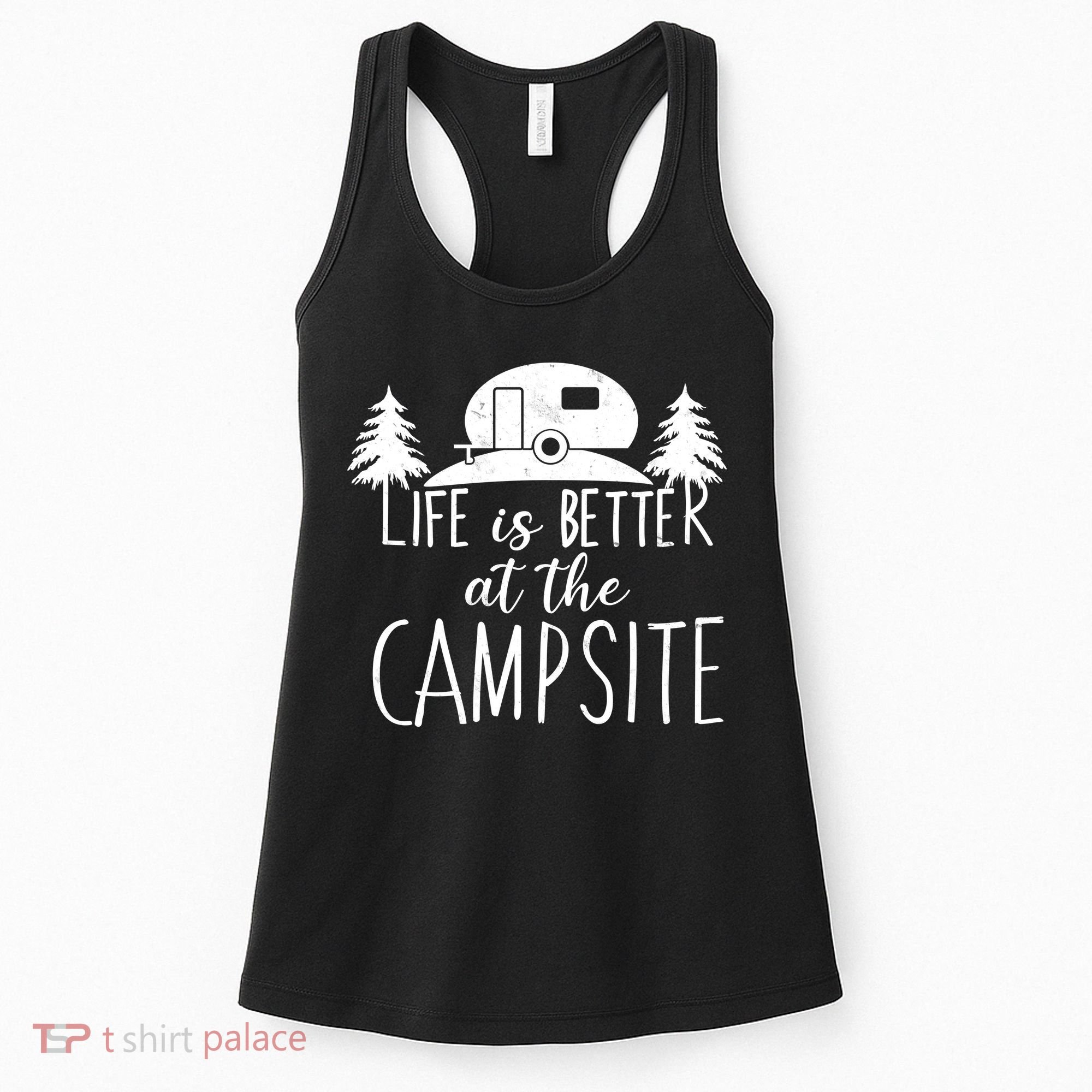 Retro Life is Better At The Campsite  Women's Tank Top