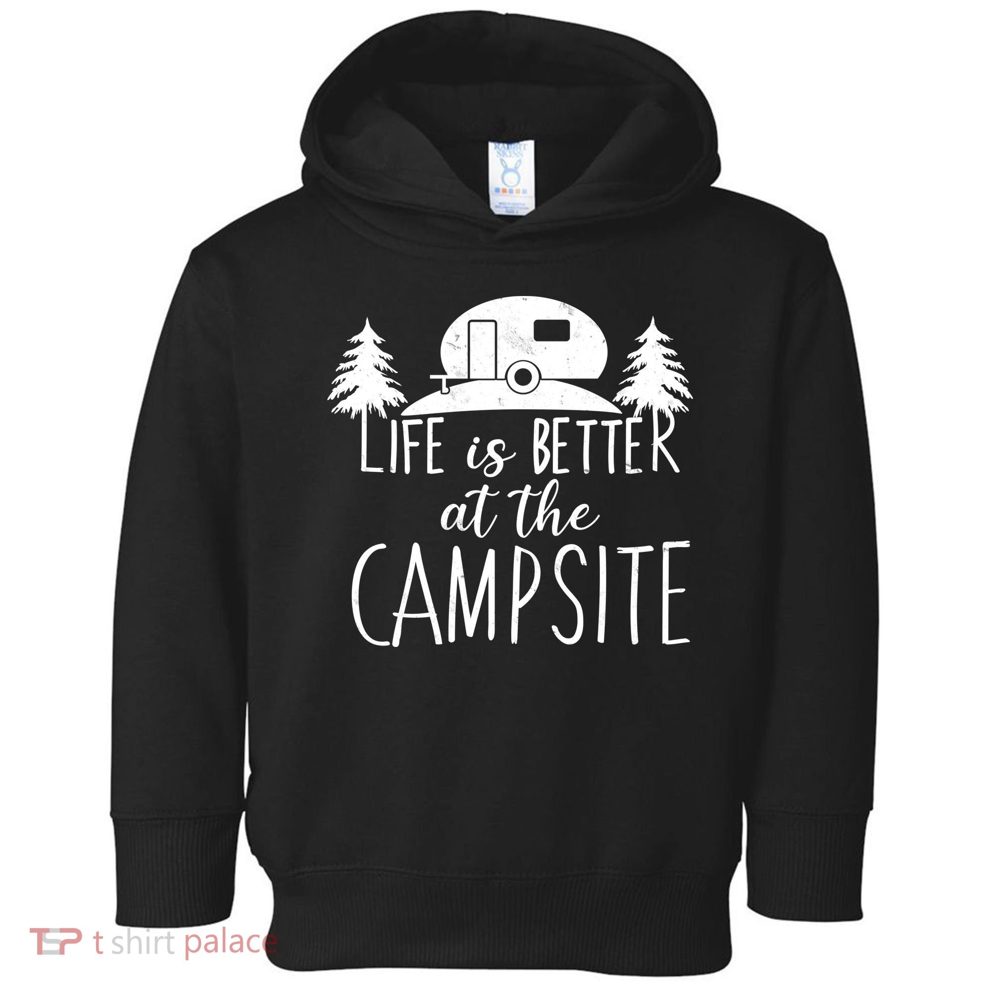 Retro Life is Better At The Campsite  Toddler Hoodie