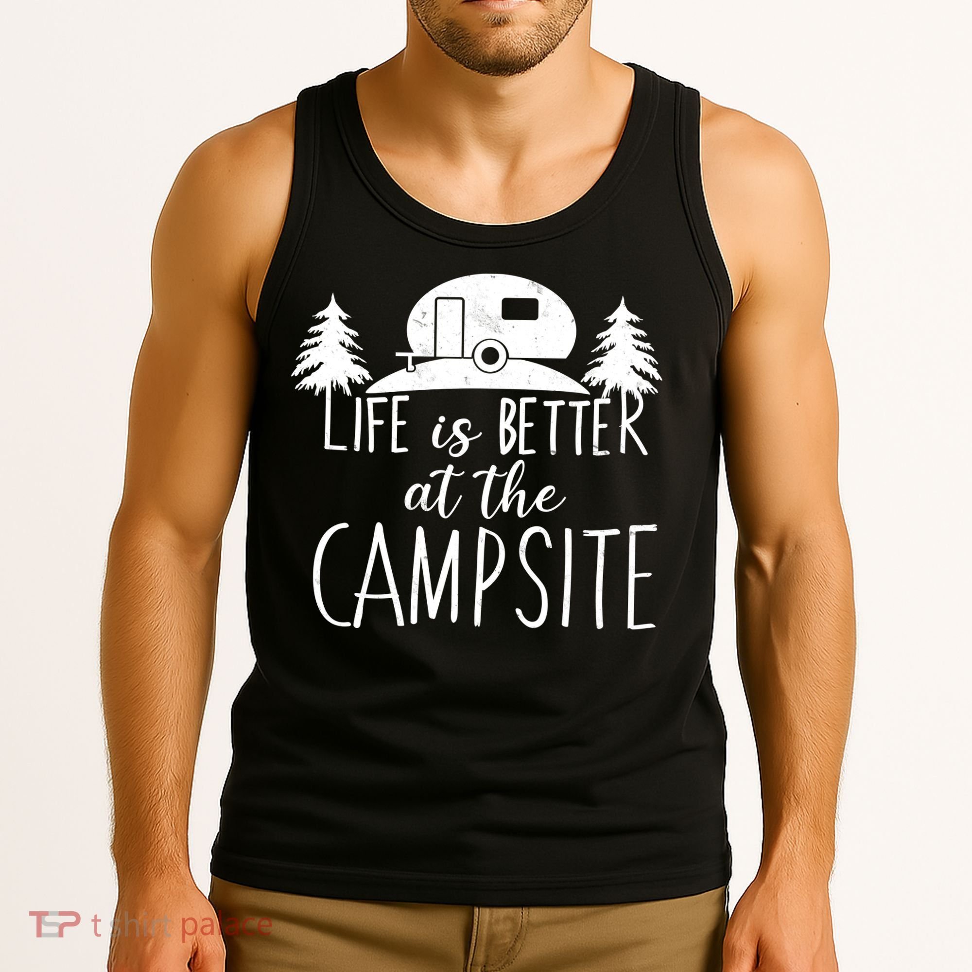 Retro Life is Better At The Campsite  Tank Top