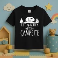 Retro Life is Better At The Campsite  Toddler T-Shirt thumb 3
