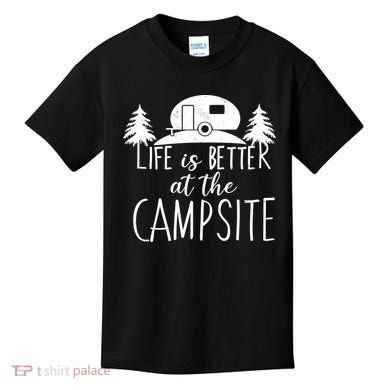 Retro Life is Better At The Campsite  Kids T-Shirt
