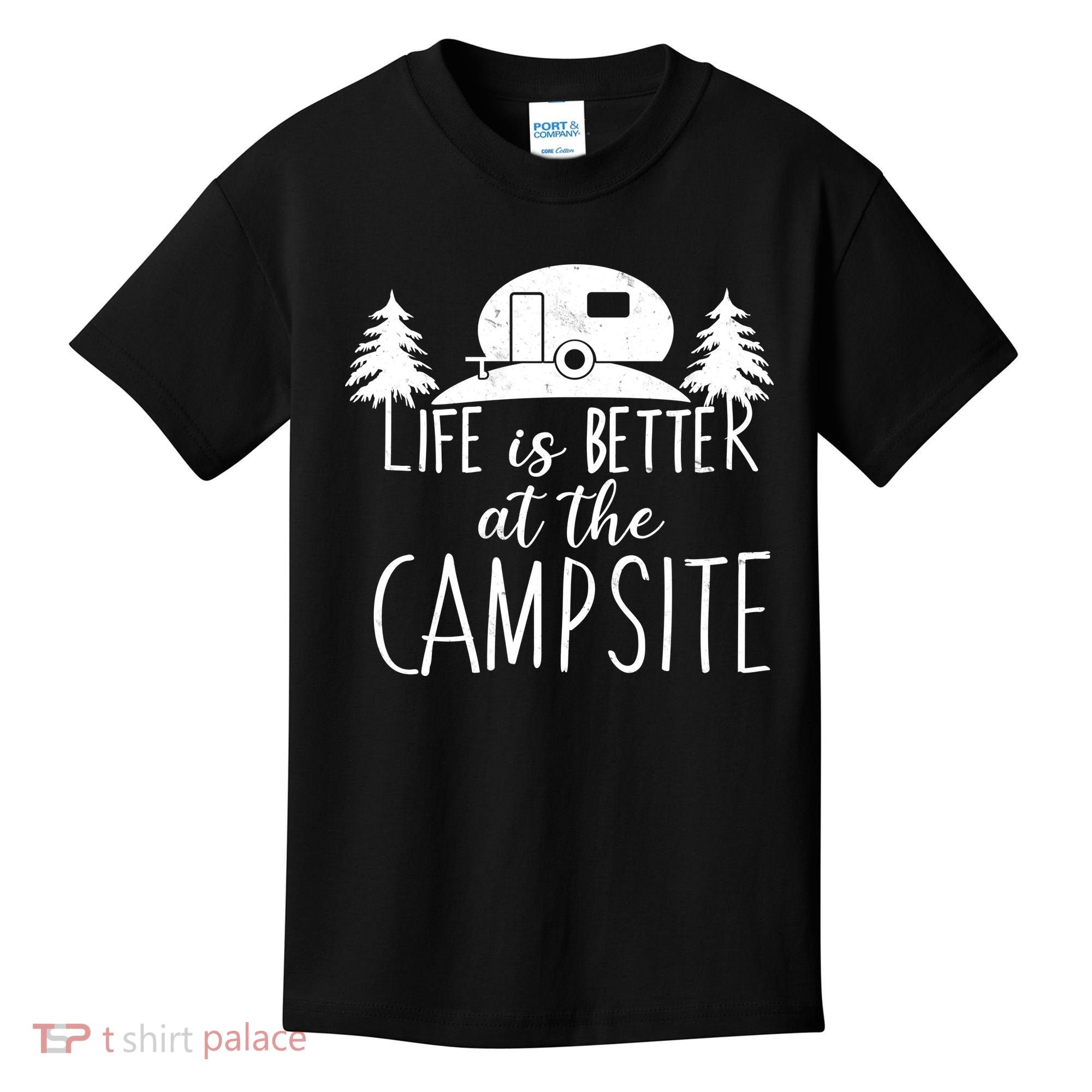 Retro Life is Better At The Campsite  Kids T-Shirt