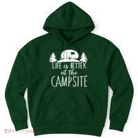 Retro Life is Better At The Campsite  Hoodie thumb 0