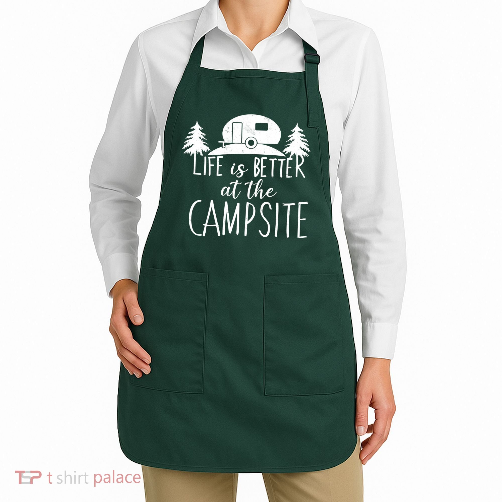 Retro Life is Better At The Campsite  Apron
