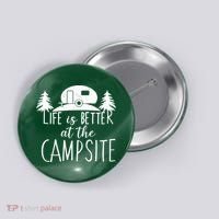 Retro Life is Better At The Campsite  Button thumb 0