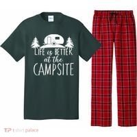 Retro Life is Better At The Campsite  Pajama Set thumb 0