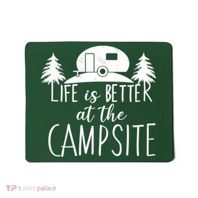 Retro Life is Better At The Campsite  Mousepad