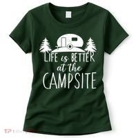 Retro Life is Better At The Campsite  Women's T-Shirt thumb 0