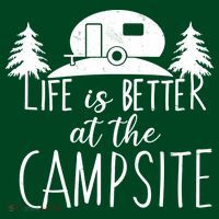 Retro Life is Better At The Campsite  Women's T-Shirt thumb 6