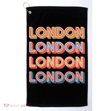 Retro London Golf Towel