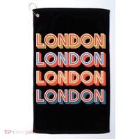 Retro London Golf Towel thumb 0