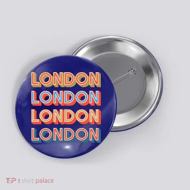 Retro London Button
