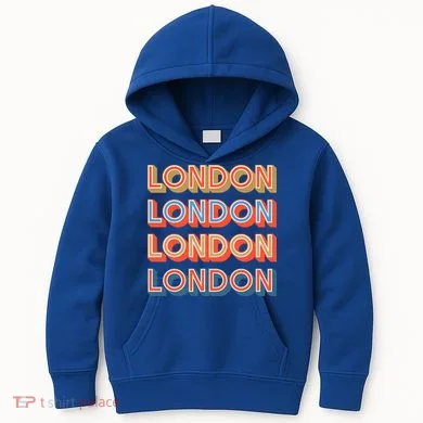 Retro London Kids Hoodie