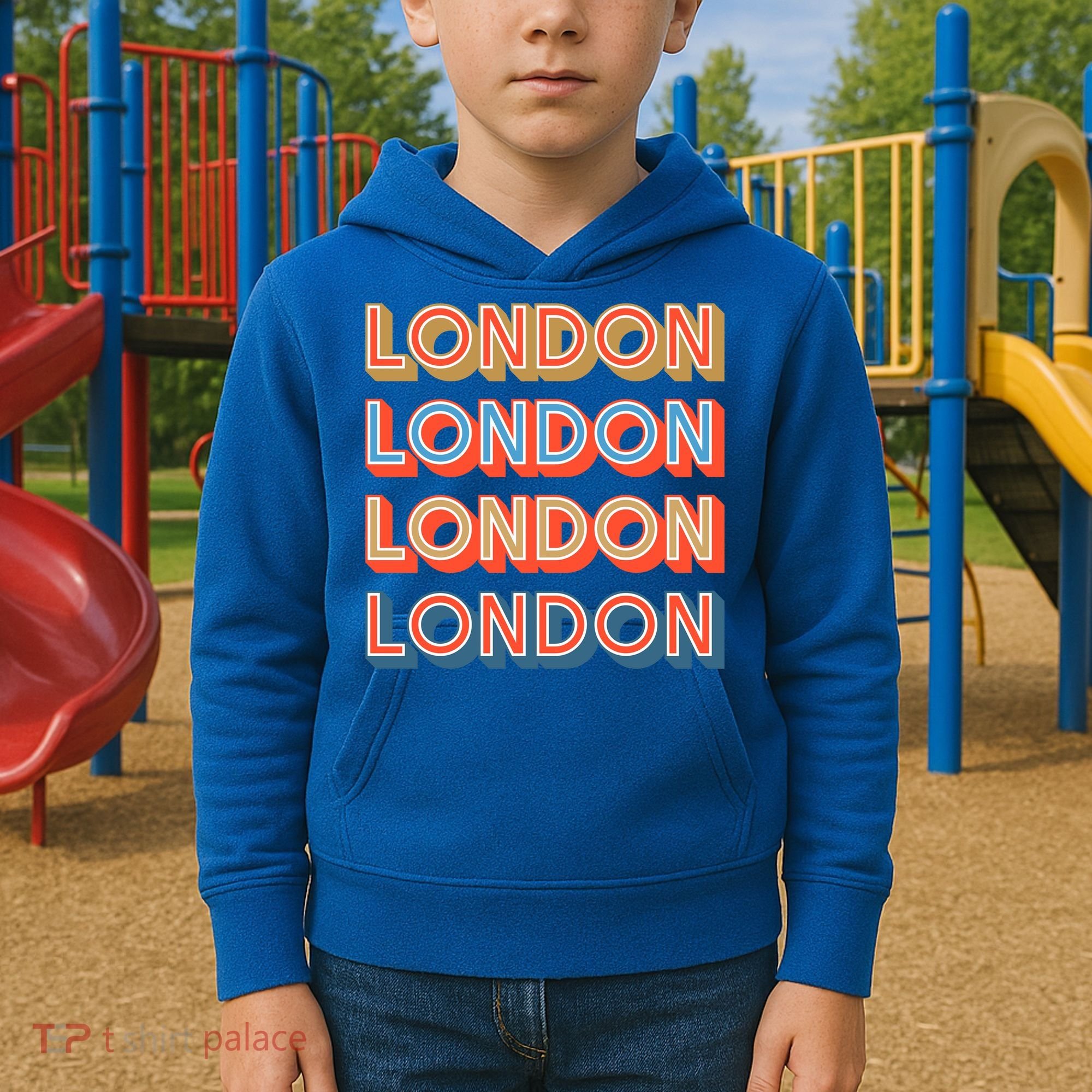 Retro London Kids Hoodie