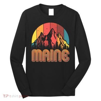 Retro Maine Long Sleeve Shirt