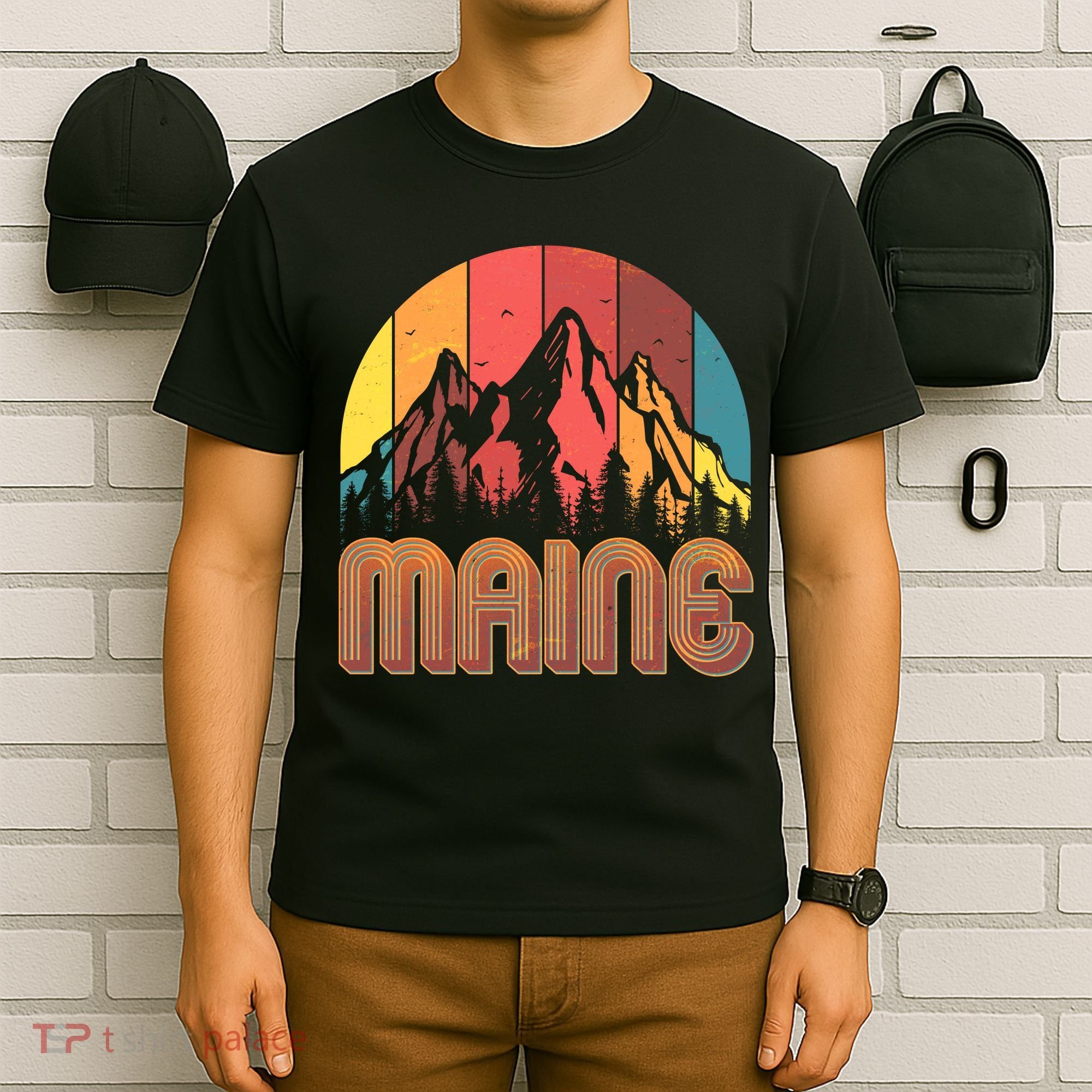 Retro Maine T-Shirt