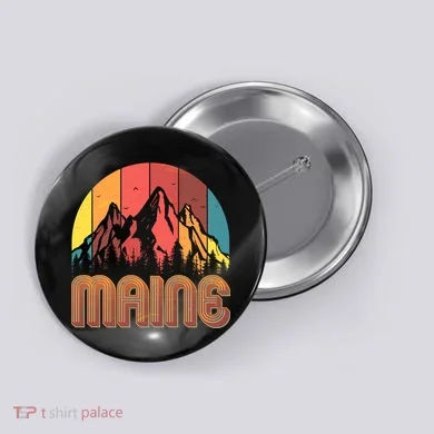 Retro Maine Button