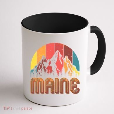 Retro Maine Coffee Mug back