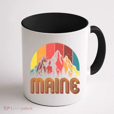 Retro Maine Coffee Mug back