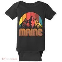 Retro Maine Baby Bodysuit thumb 0