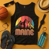 Retro Maine Tank Top thumb 4