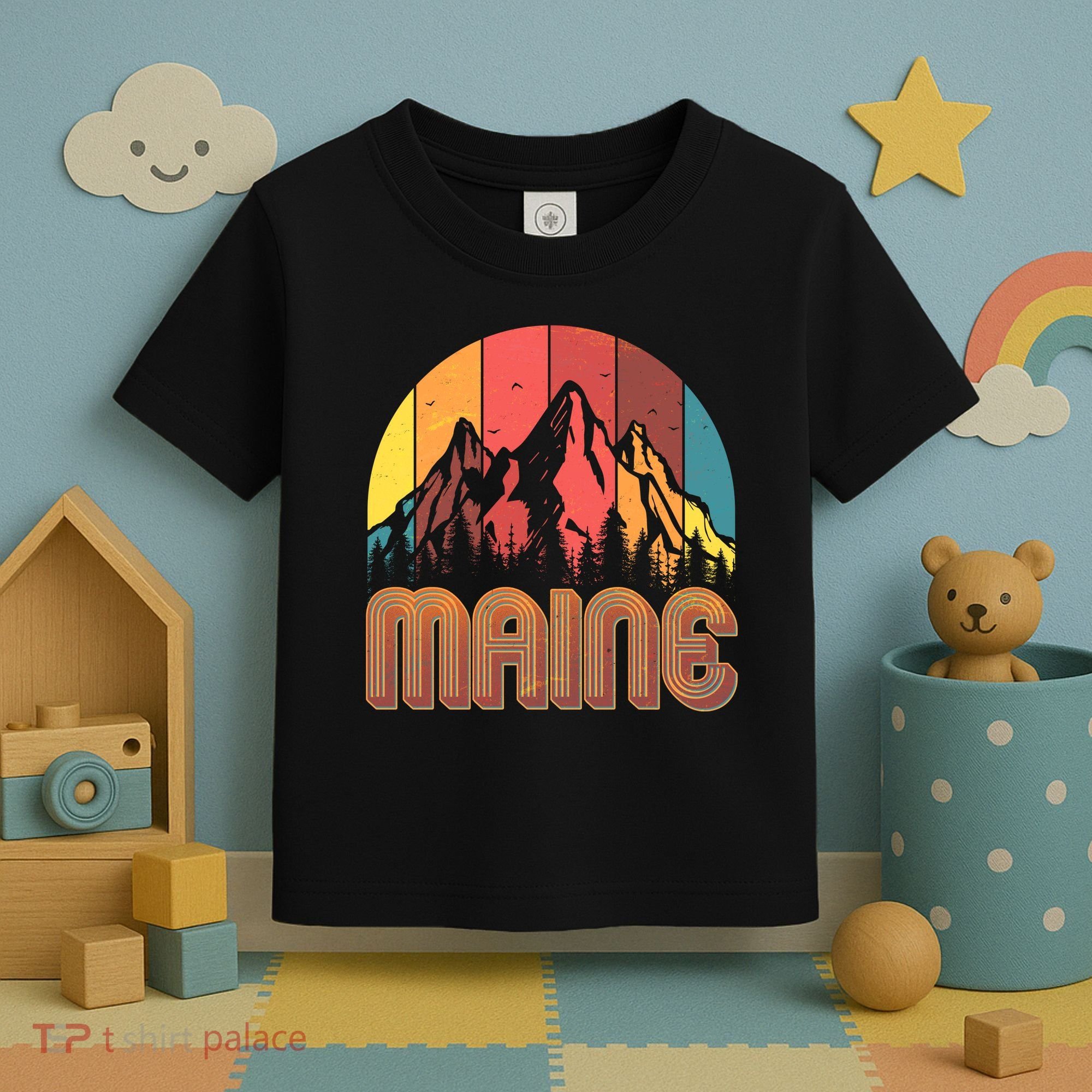 Retro Maine Toddler T-Shirt