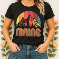 Retro Maine Women's T-Shirt thumb 2