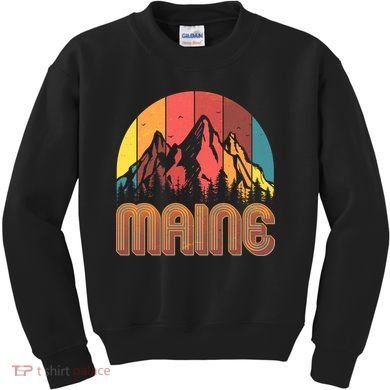 Retro Maine Kids Sweatshirt