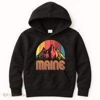 Retro Maine Kids Hoodie thumb 0