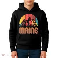 Retro Maine Kids Hoodie thumb 4