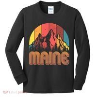 Retro Maine Kids Long Sleeve Shirt thumb 0