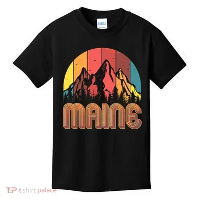 Retro Maine Kids T-Shirt