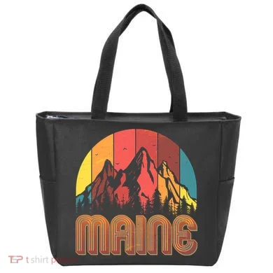 Retro Maine Tote Bag