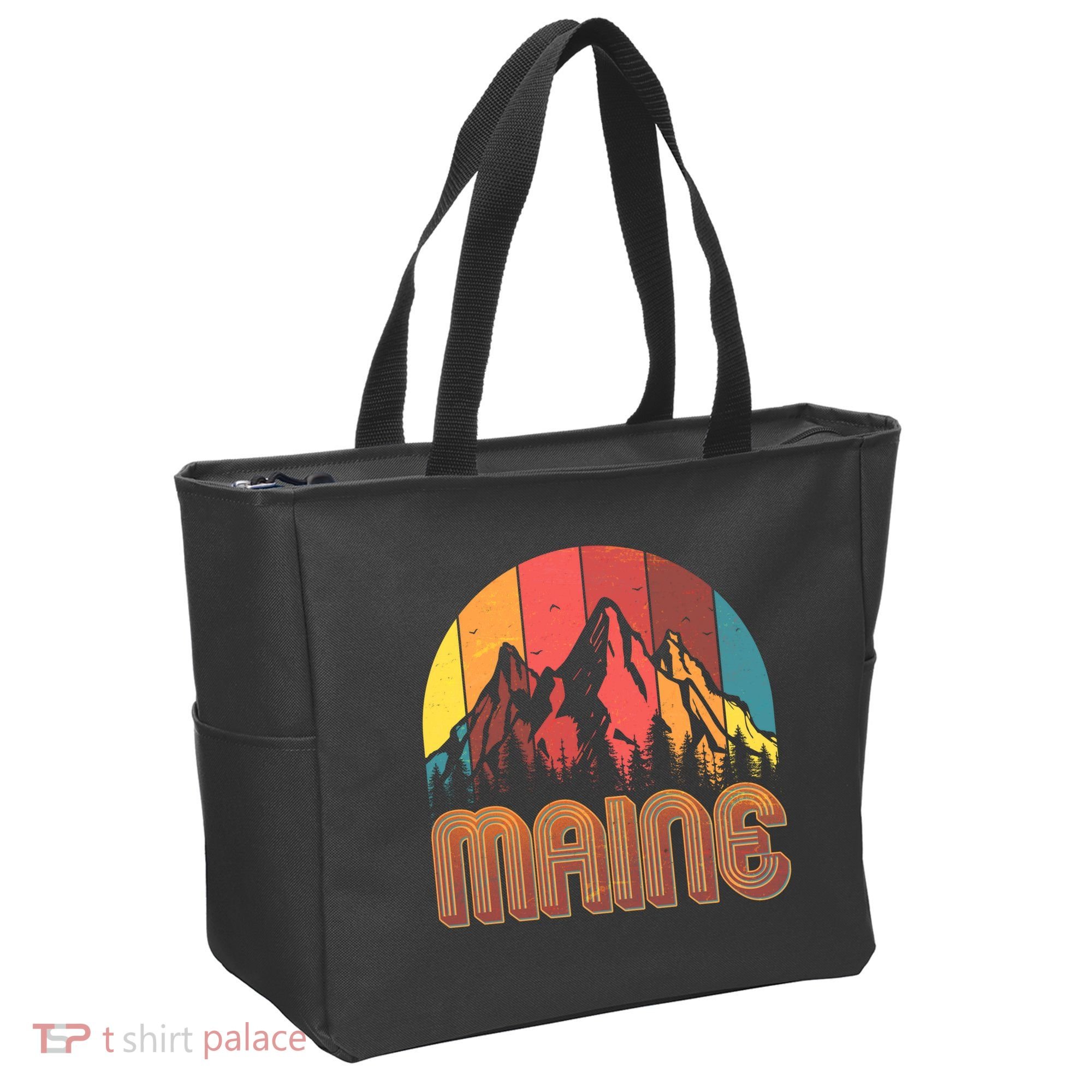 Retro Maine Tote Bag