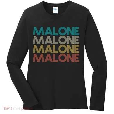 Retro Malone Women's Long Sleeve Shirt