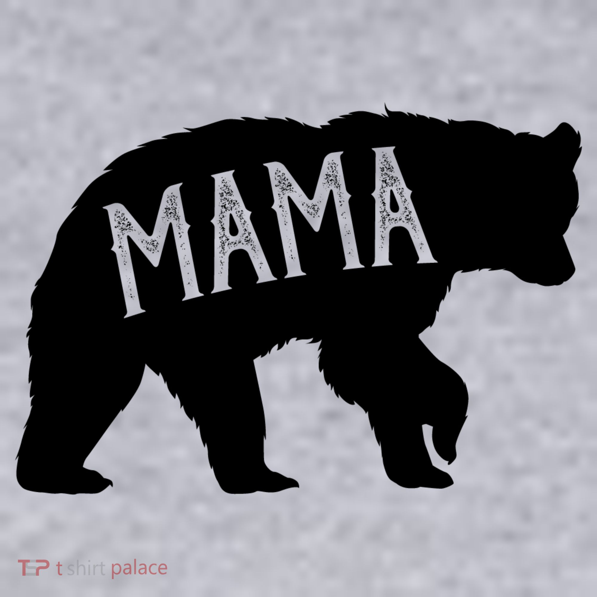 Retro Mama Bear Women's Racerback Cropped Tank