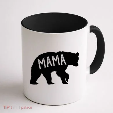 Retro Mama Bear Coffee Mug back
