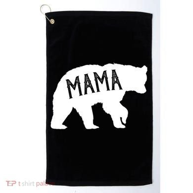 Retro Mama Bear Golf Towel