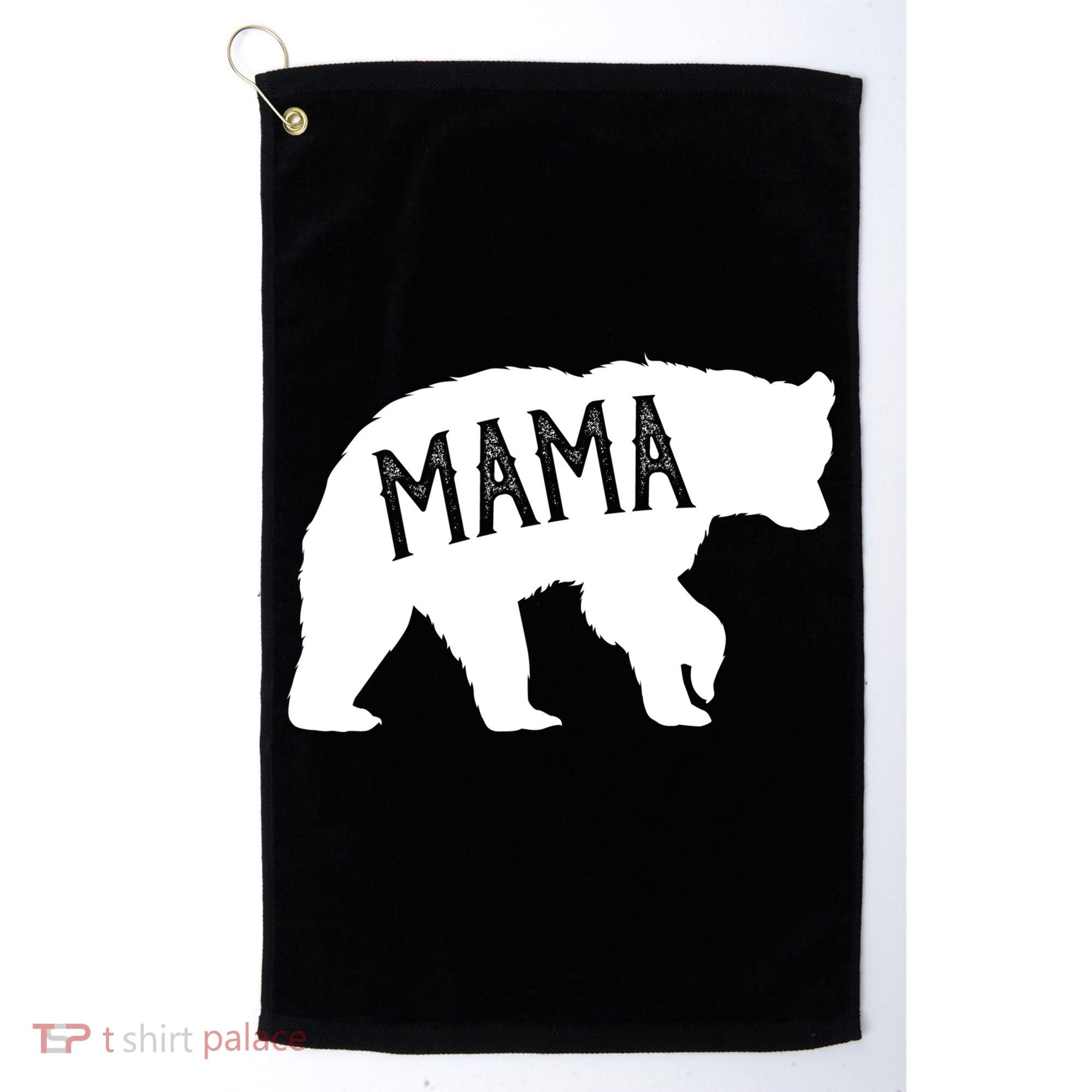 Retro Mama Bear Golf Towel