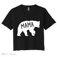 Retro Mama Bear Women's Crop Top Tee thumb 0