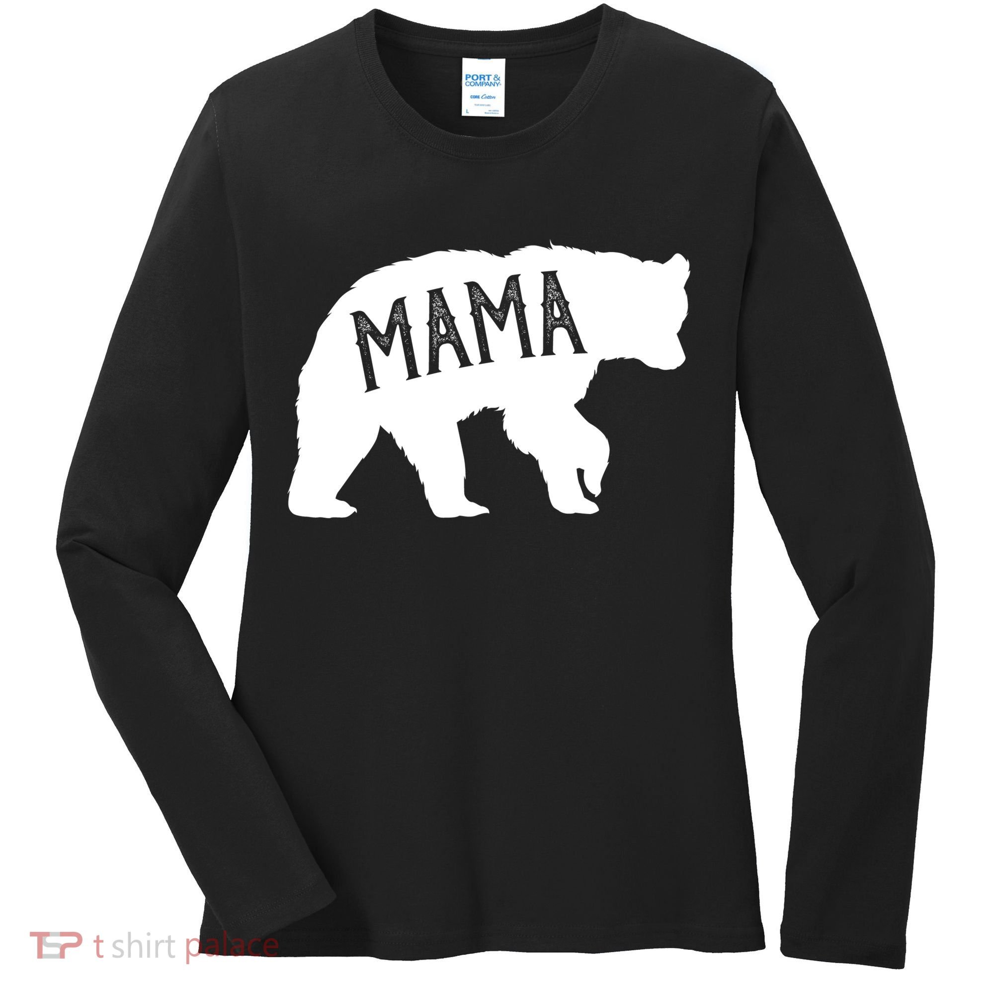 Retro Mama Bear Women's Long Sleeve Shirt